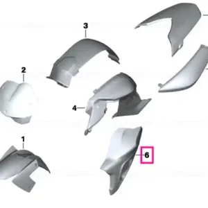 Comandă acum Panou inferior stâng MINERAL-SILVER - BMW Motorrad