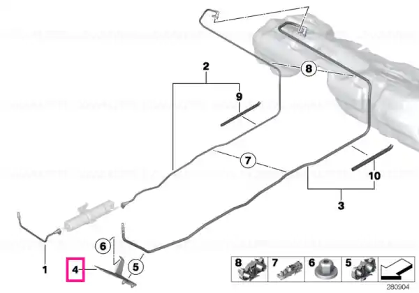 Reducere specială Placa protectie conducte carburant - BMW