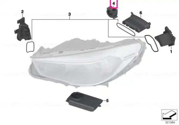 LED fan, right - BMW Popular