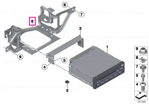 Suport DVD schimbator camera marsa - BMW Livrare rapidă