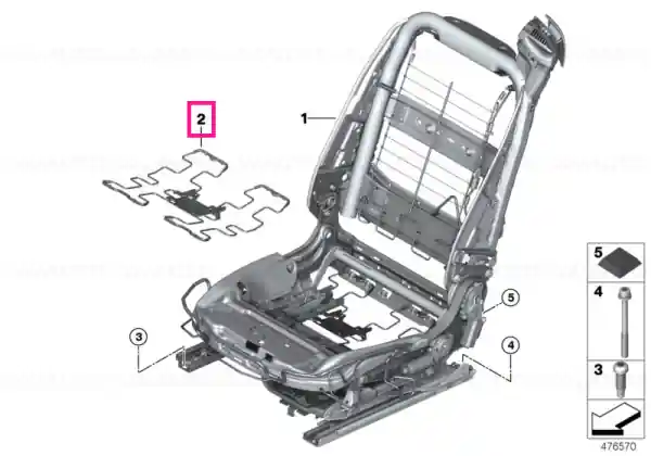 Suport arc scaun confort - BMW Popular
