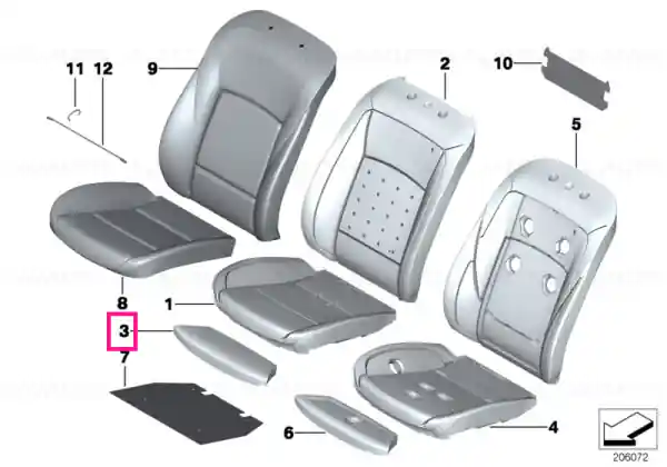 Comandă acum Foam part, sport, front - BMW