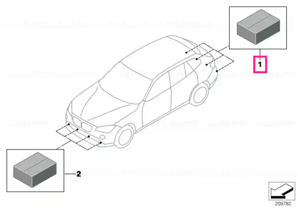 Reducere extra Install.kit, Park Distance Control,rear - BMW