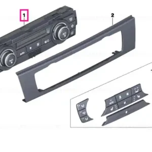 Automatic air conditioning control CHROM PEARLGREY - BMW Livrare expres