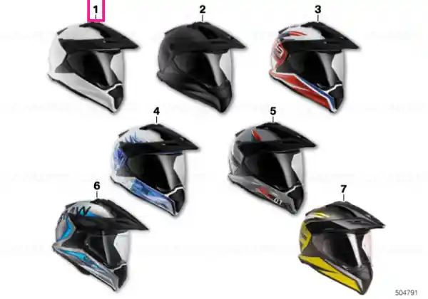 Doar azi Helmet GS carbon light white 62/63 ECE - BMW Motorrad