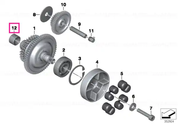 Plain bearing 20X23X15 - BMW Motorrad Preferatul clienților