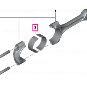 Bearing shell, rod side, blue - BMW Motorrad Vezi acum