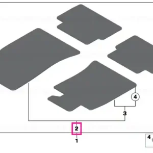 Set covoraș podea catifea CARBON BLACK - BMW - Mini Disponibil imediat