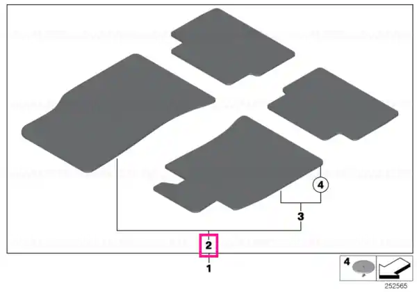 Set covoraș podea catifea CARBON BLACK - BMW - Mini Disponibil imediat