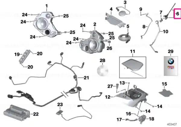 Transport gratuit Antenna audio system - BMW Motorrad