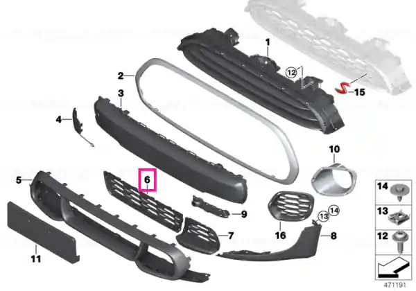 Grid, centre JOHN COOPER W - BMW - Mini Comandă acum