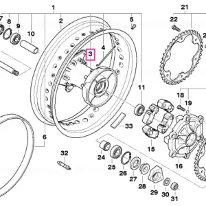Cel mai vândut Wheel hub rear - BMW Motorrad