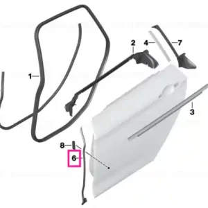 Weatherstripping, B-pillar, right - BMW Ofertă