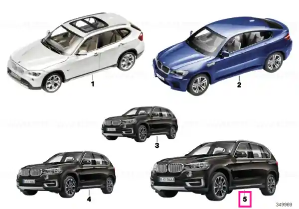 BMW miniature 1:18 X5 (F15) SPACE GREY Popular