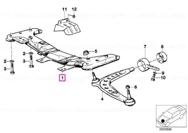 Bestseller Front axle support - BMW