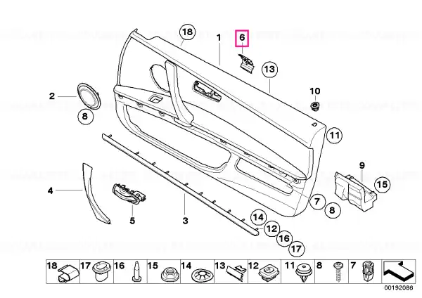 Popular Reinforcement plate, right - BMW