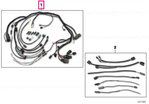 HP Race wiring harness - BMW Motorrad Expediere rapidă
