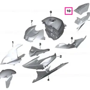 Capac bancă LIGHT-WHITE - BMW Motorrad Reducere de preț