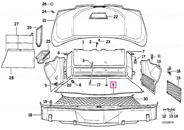 Trunk mat SCHIEFER - BMW Ofertă de sezon