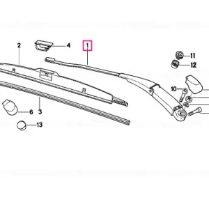 Wiper arm right - BMW Nu rata