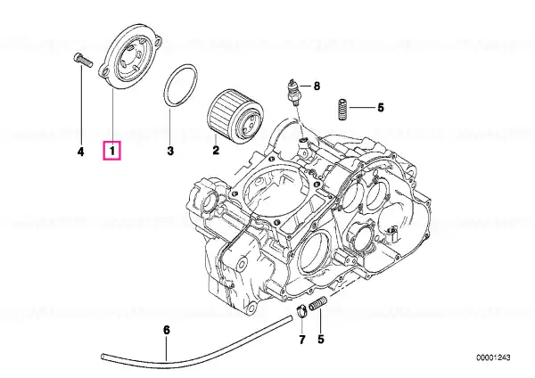 Capac filtru ulei - BMW Motorrad Reducere specială