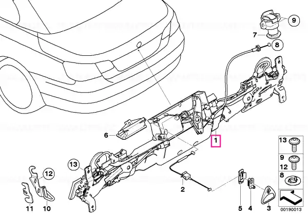 Reducere Trunk lid lock - BMW