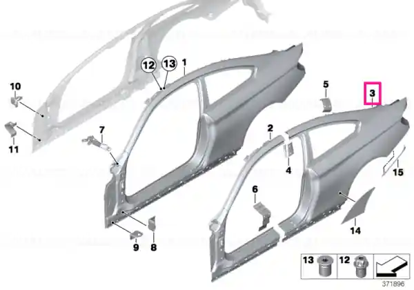 Left rear side panel - BMW Preferatul clienților