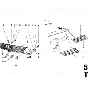 Air outlet grille, right - BMW Cumpără acum