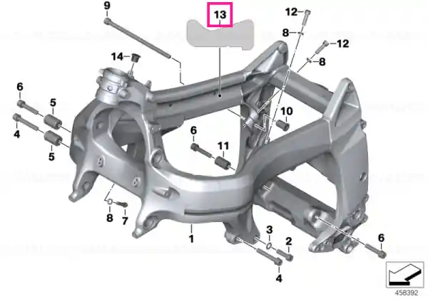 Heat insulation right - BMW Motorrad Premium