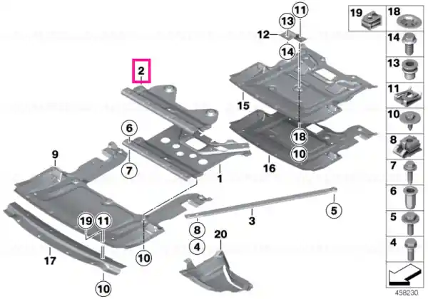 Structural reinforcement panel - BMW Cel mai bun preț
