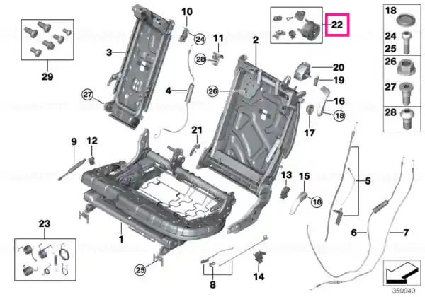 Kit montaj cablu Bowden - BMW Preferatul clienților