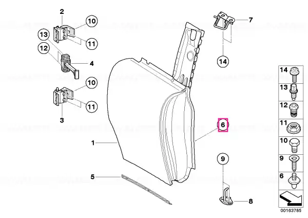 Doar azi Safety hook - BMW - Mini