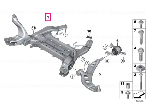Front axle support - BMW - Mini Reducere extra