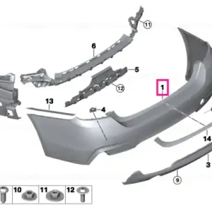 Ultima șansă Panel, bumper, primed, rear
