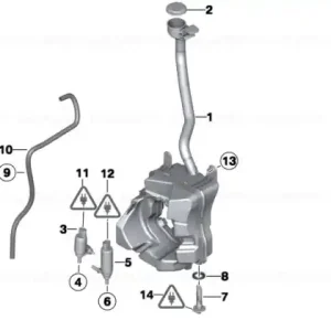 Vas spalator parbriz si faruri MINI R55 R56 R57 R58 R56 R59 Comandă acum