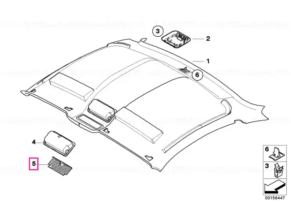 Livrare rapidă Insert compartiment ochelari - BMW