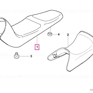 Seat bench, low GELB 780MM - BMW Motorrad Preț promoțional