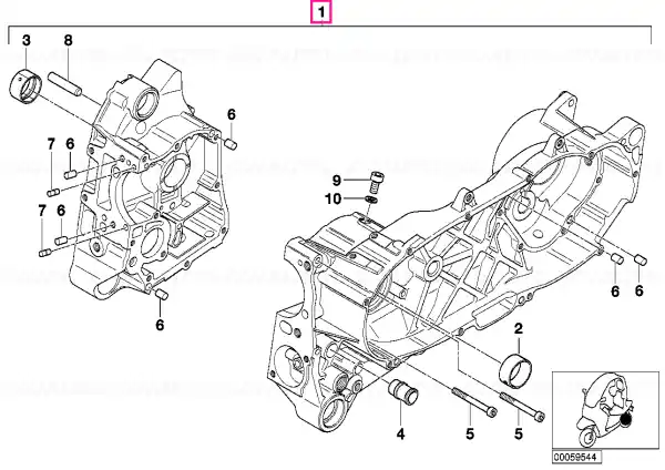 Expediere rapidă Carcasă motor - BMW Motorrad