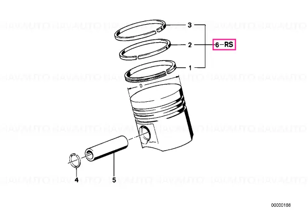 Retur gratuit Kit reparație segmenți piston 84,480MM(+0,50) - BMW