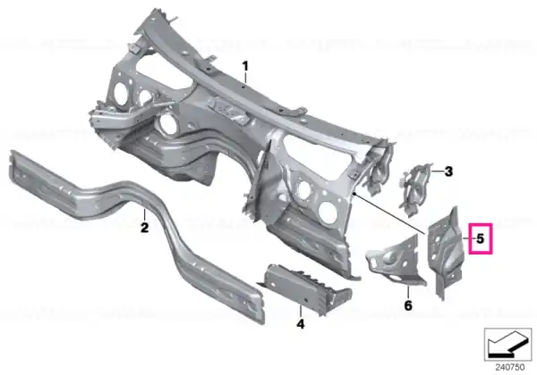 Right interior column A - BMW Livrare gratuită