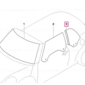 Side window, rear right - BMW - Mini Comandă acum