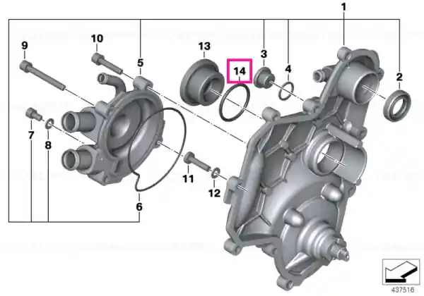 O-ring 35X3 - BMW Motorrad Disponibil imediat
