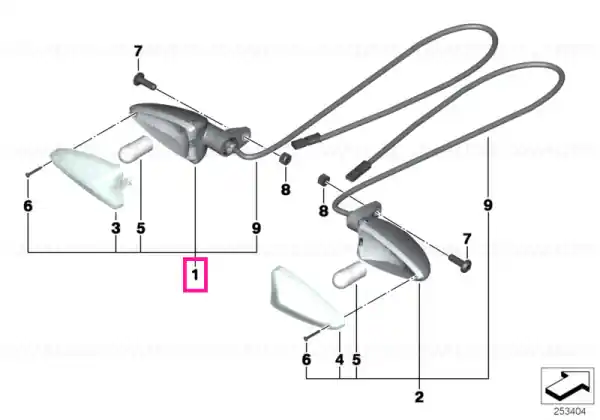 Rear left turn indicator - BMW Motorrad Chilipir