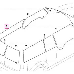 Side window, black left - BMW - Mini Reduceri