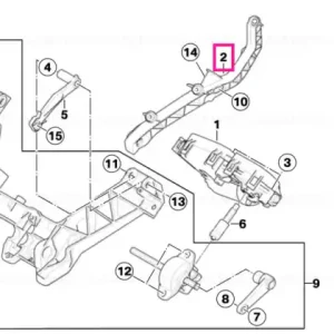 Support, windshield left - BMW Motorrad Reducere extra