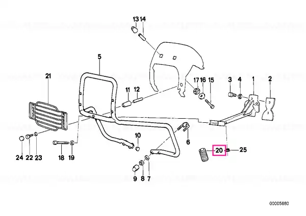 Ieftin Suport elastic din cauciuc - BMW Motorrad