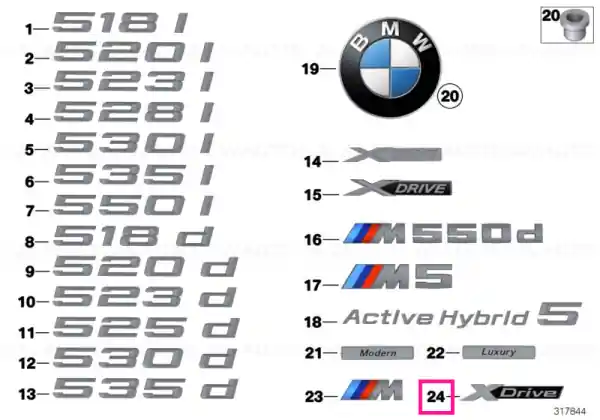 Ultima șansă Emblem M X-DRIVE - BMW