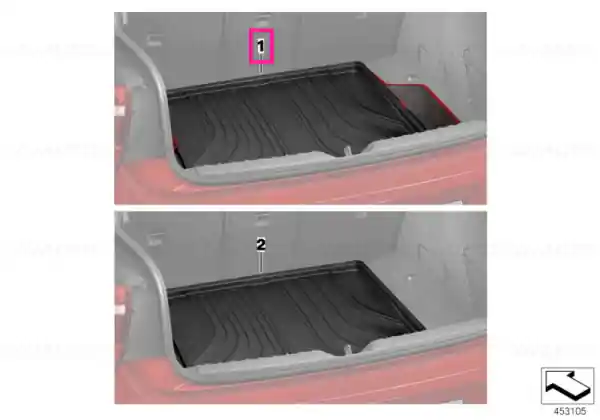 Trunk, form-fitting mat Modern - BMW Promoție