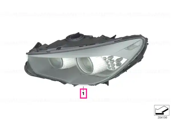 Headlight, LED, AHL, left - BMW Plată securizată