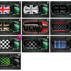 Roof decoration Chequered Flag white - BMW - Mini Bestseller